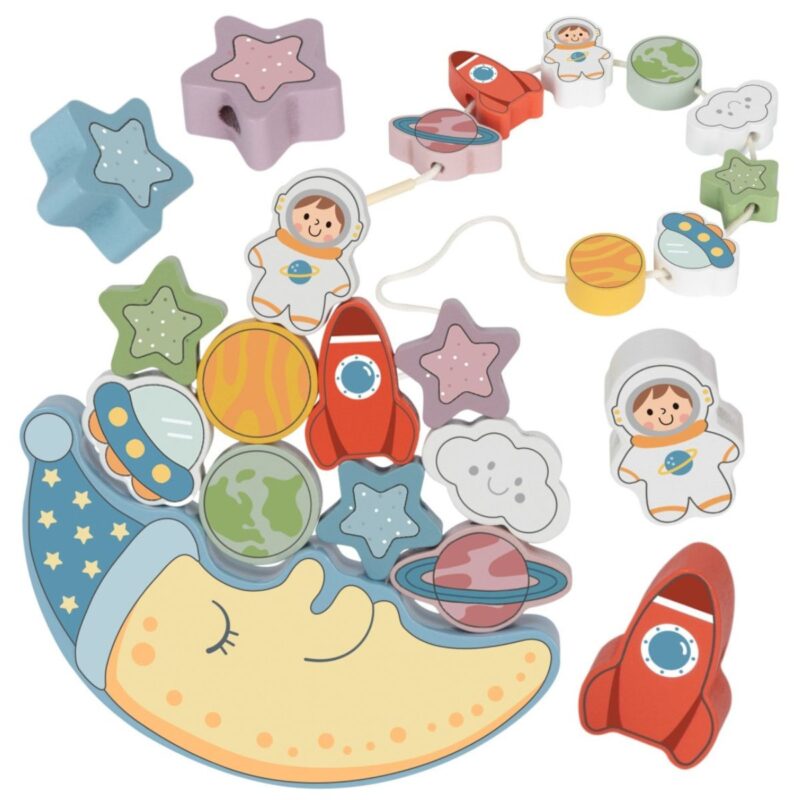 Balansavimo ir vėrimo dėlionė vaikams nuo 3 metų – Tooky Toy