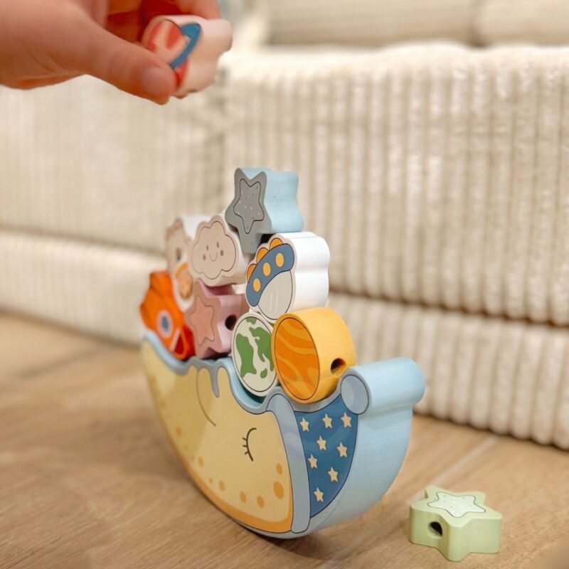Balansavimo ir vėrimo dėlionė vaikams nuo 3 metų – Tooky Toy