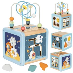 Medinis veiklos kubas-rūšiuotojas  „Kosmosas“ – Tooky Toy