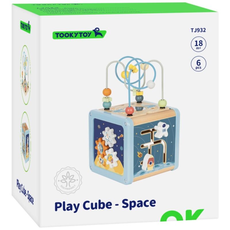 Medinis veiklos kubas-rūšiuotojas  „Kosmosas“ – Tooky Toy