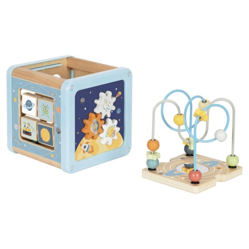 Medinis veiklos kubas-rūšiuotojas  „Kosmosas“ – Tooky Toy