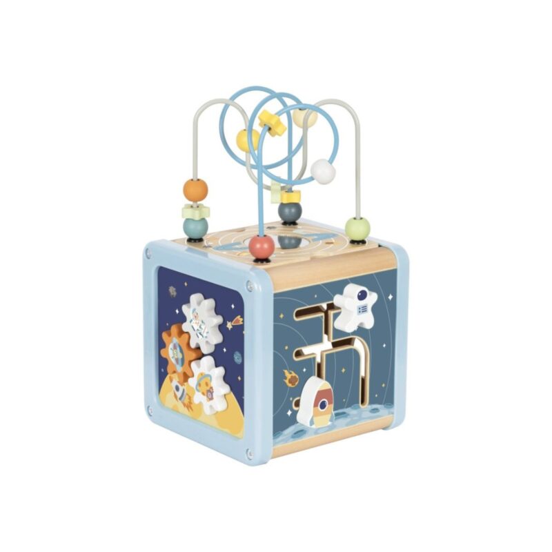 Medinis veiklos kubas-rūšiuotojas  „Kosmosas“ – Tooky Toy