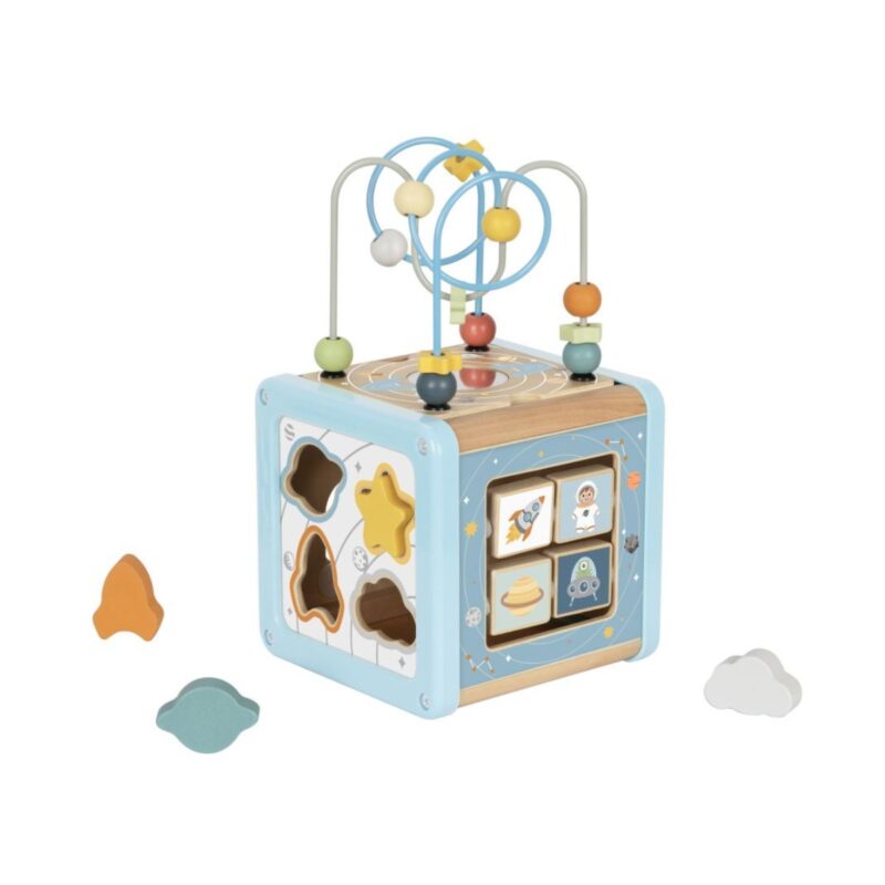 Medinis veiklos kubas-rūšiuotojas  „Kosmosas“ – Tooky Toy