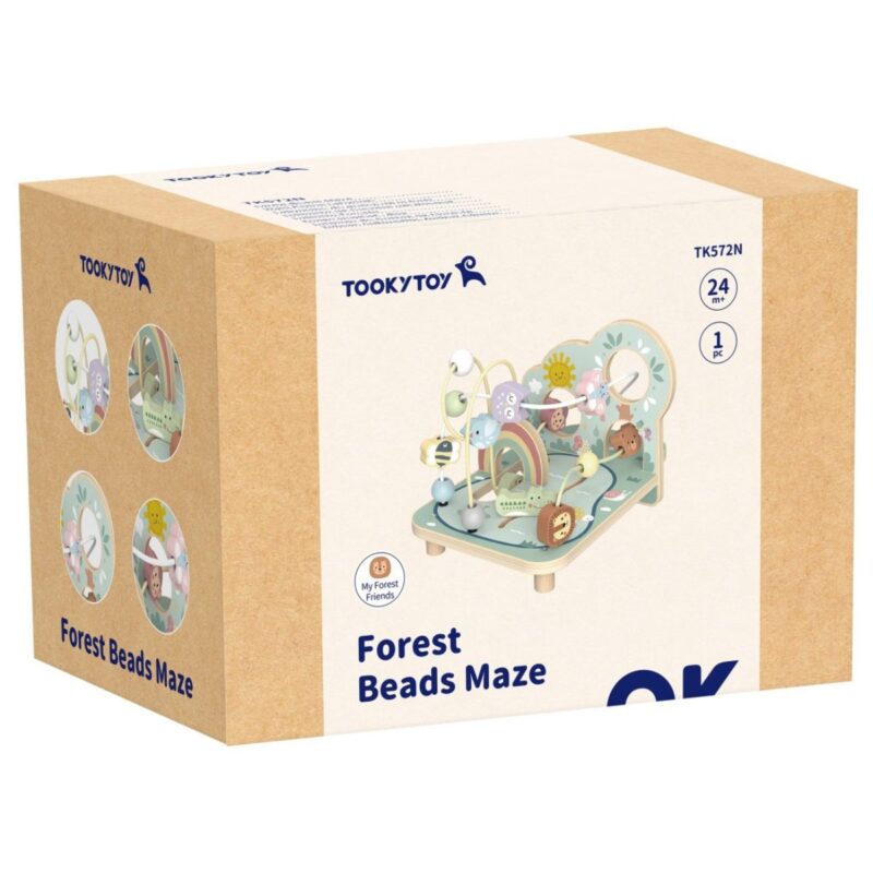 Medinis vėrimo labirintas vaikams „Miškas“ – Tooky Toy