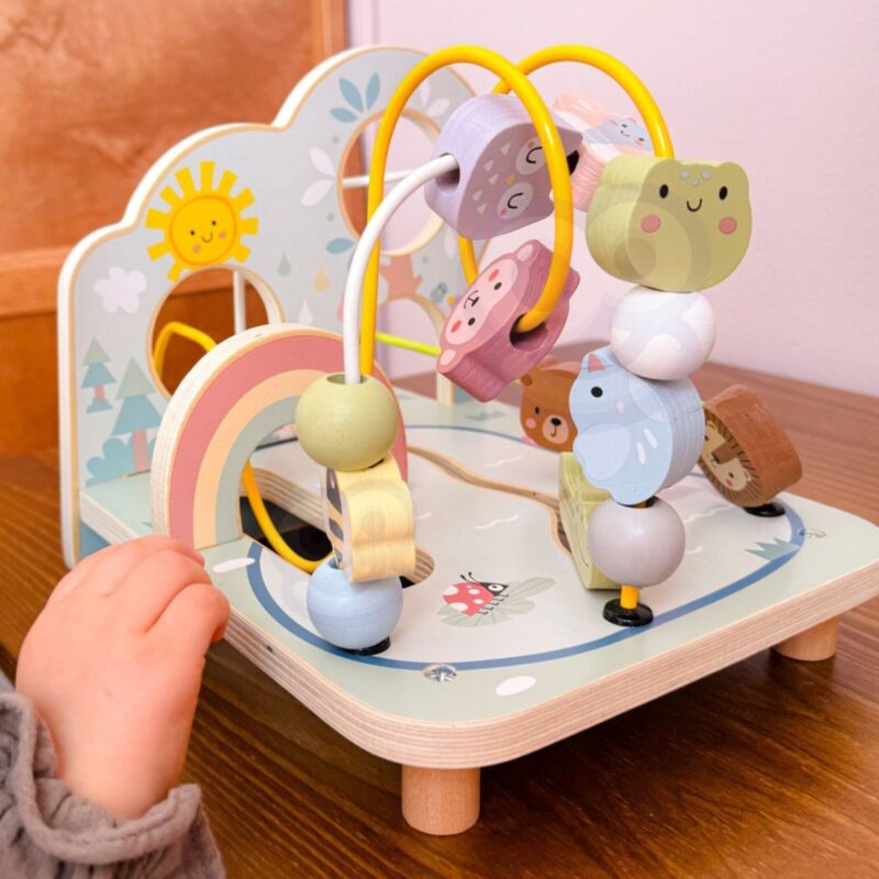 Medinis vėrimo labirintas vaikams „Miškas“ – Tooky Toy