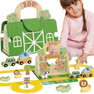 Vaikiškas lagaminas „Zoologijos sodas“ vaikams