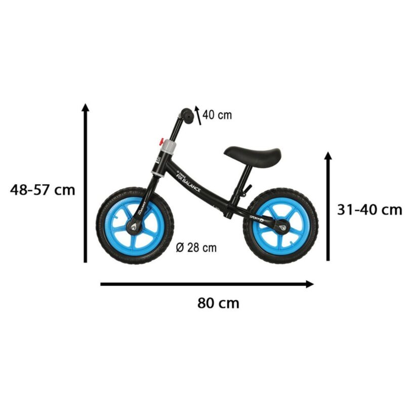 Balansinis dviratis vaikams, juodas – Trike Fix