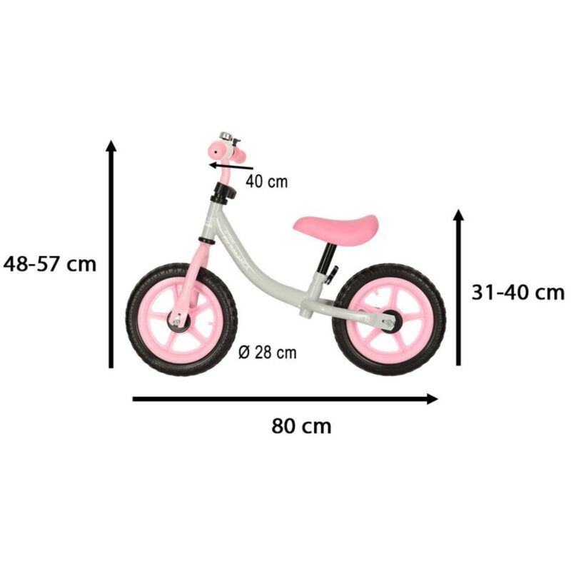 Balansinis dviratis vaikams, rožinis – Trike Fix