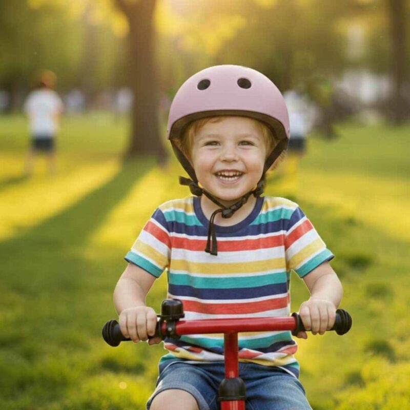 Reguliuojamas šalmas vaikams nuo 2 metų, violetinis