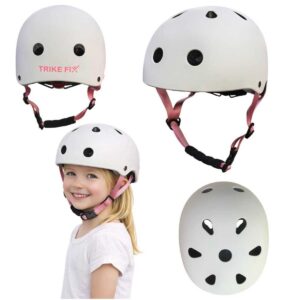 Reguliuojamas šalmas vaikams nuo 2 metų, baltas