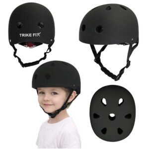 Reguliuojamas šalmas vaikams nuo 2 metų, juodas