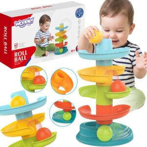 Kamuoliukų trasos bokštelis kūdikiams – Woopie Baby