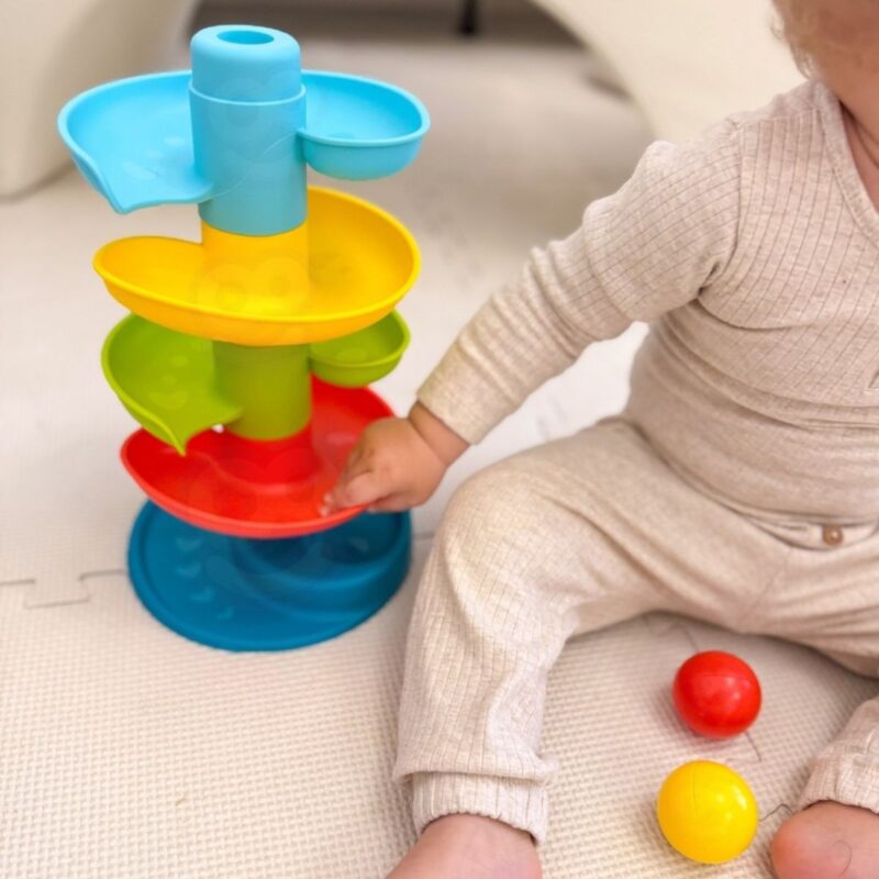 Kamuoliukų trasos bokštelis kūdikiams – Woopie Baby