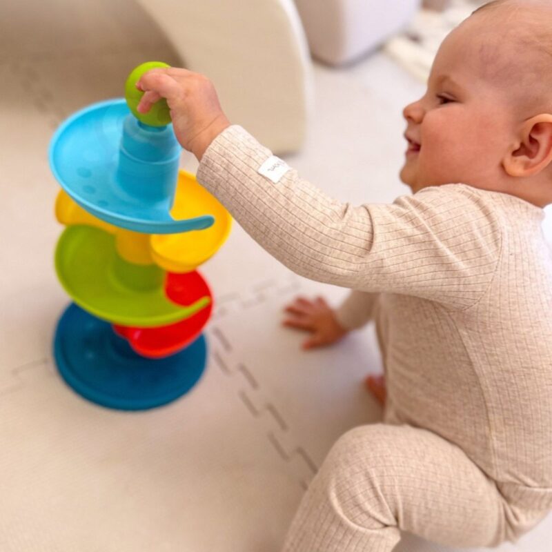 Kamuoliukų trasos bokštelis kūdikiams – Woopie Baby