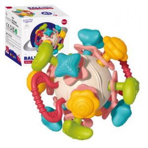 Jutiminis barškutis-kramtukas kūdikiams nuo gimimo 4in1