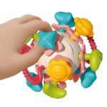 Jutiminis barškutis-kramtukas kūdikiams nuo gimimo 4in1