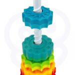 Sukamasis vaivorykštės bokštas WOOPIE BABY vaikams