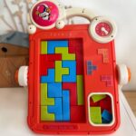 Dvipusė piešimo lenta su žaidimu „Tetris“ vaikams nuo 3 metų
