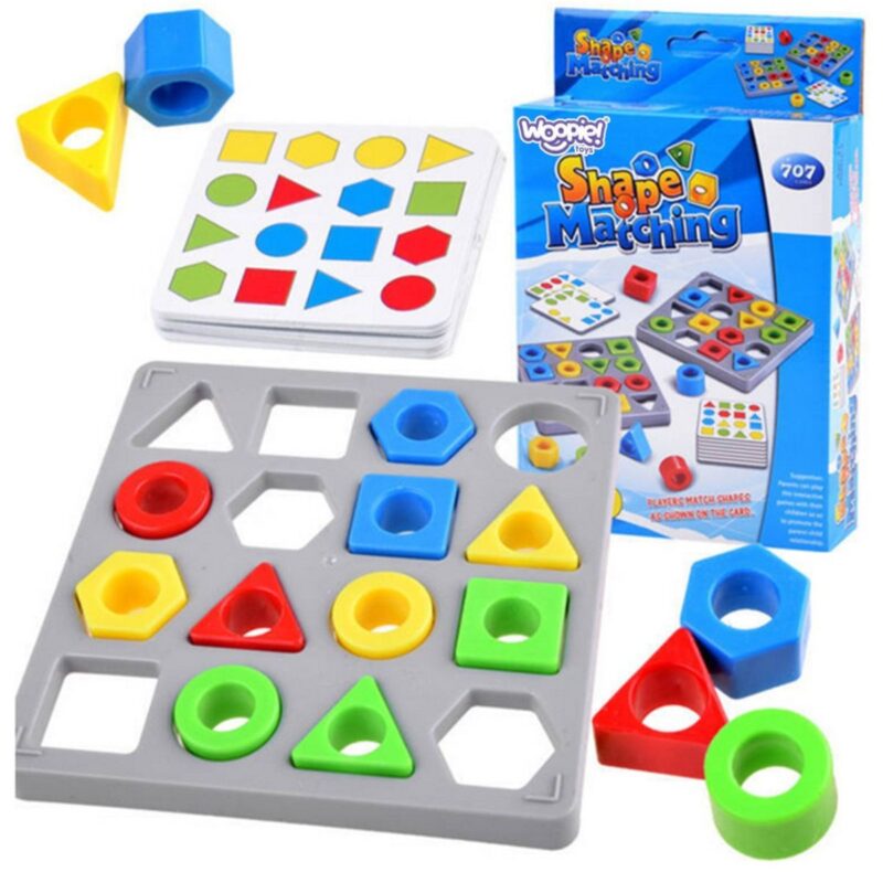Geometrinė spalvų dėlionė vaikams – Woopie