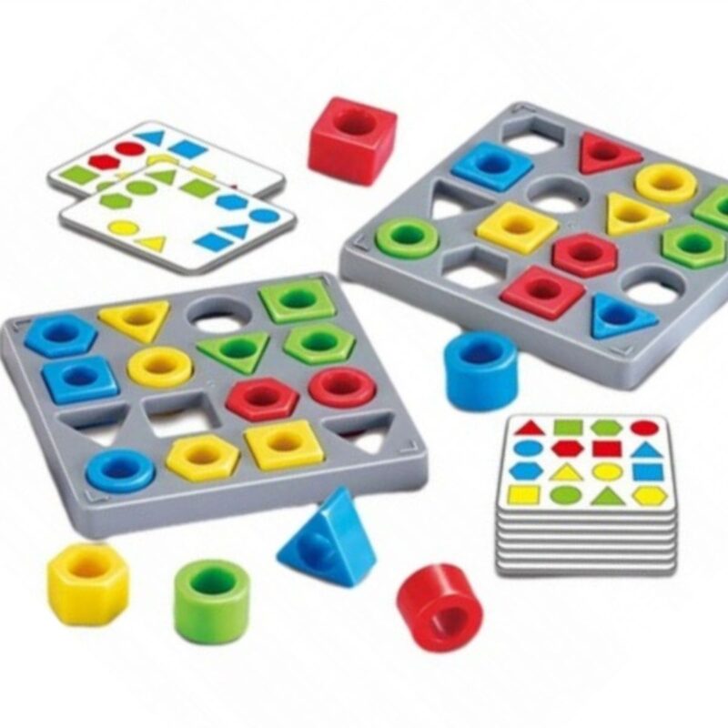 Geometrinė spalvų dėlionė vaikams – Woopie