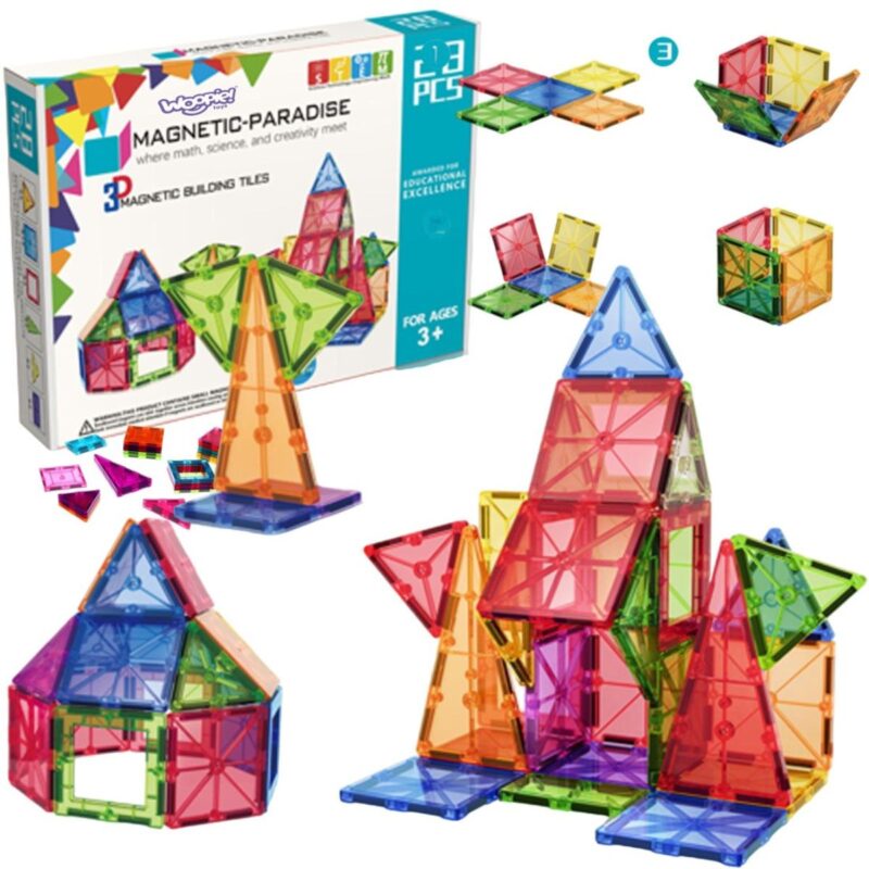 Montessori 3D magnetinis konstruktorius vaikams nuo 3 metų