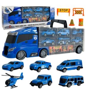 Sunkvežimio-transporterio rinkinys su gaisrinės automobiliai