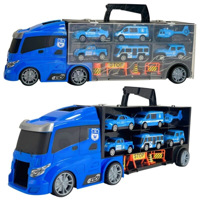 Sunkvežimio-transporterio rinkinys su gaisrinės automobiliai