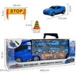 Sunkvežimio-transporterio rinkinys su gaisrinės automobiliai