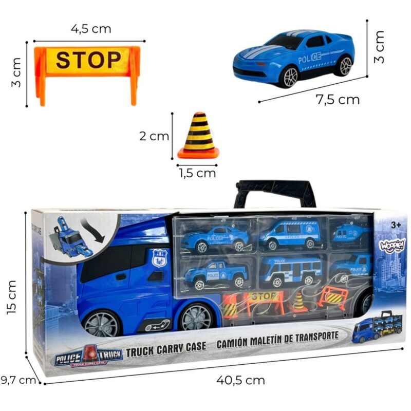 Sunkvežimio-transporterio rinkinys su gaisrinės automobiliai