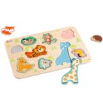 Medinė gyvūnų dėlionė "Zoo" vaikams – Classic World