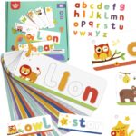 Montessori abėcėlės mokymosi rinkinys vaikams (57 det.)