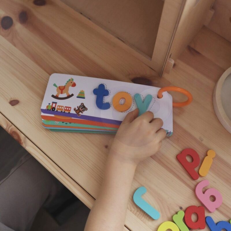 Montessori abėcėlės mokymosi rinkinys vaikams (57 det.)