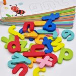 Montessori abėcėlės mokymosi rinkinys vaikams (57 det.)