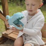 Smėlio kastuvas vaikams „Krokodilas“, mėlynas – Woopie