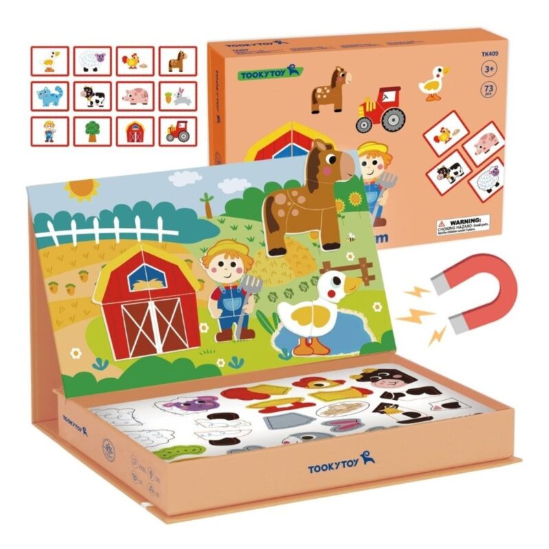 Magnetinė dėlionė Ūkis vaikams – Tooky Toy (73 vnt.) Magnetinė dėlionė Ūkis vaikams – Tooky Toy (73 vnt.)