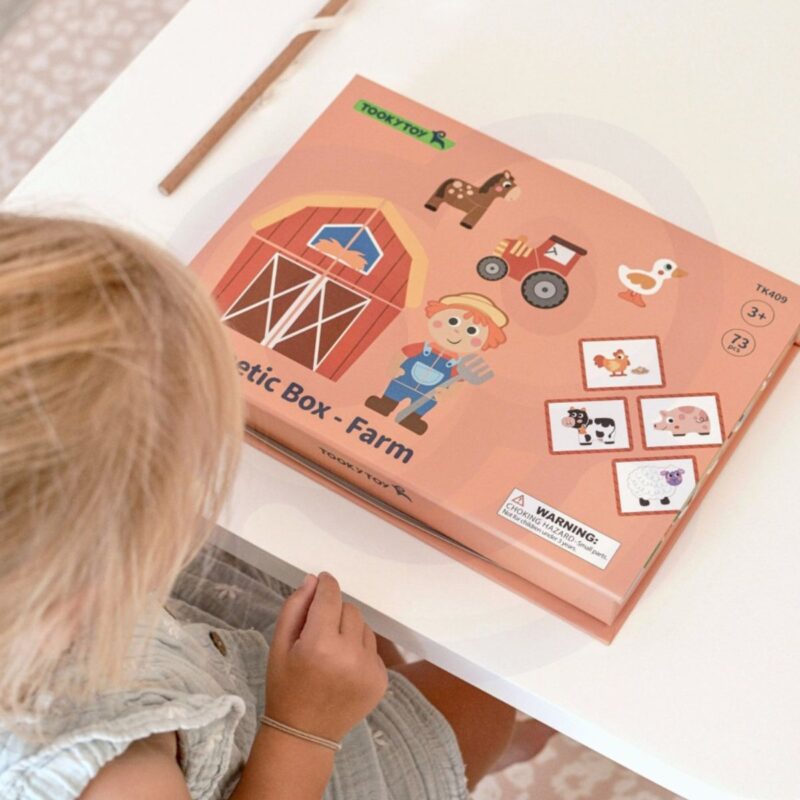 Magnetinė dėlionė Ūkis vaikams – Tooky Toy (73 vnt.)