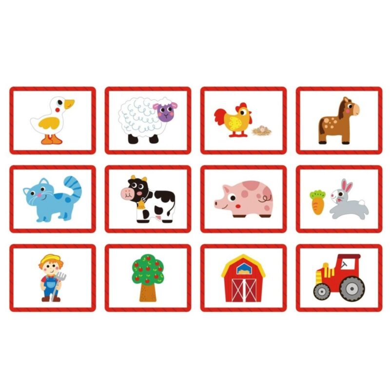 Magnetinė dėlionė Ūkis vaikams – Tooky Toy (73 vnt.)
