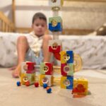 3D blokų konstruktorius su kamuoliukų trasa vaikams – Woopie