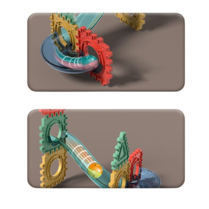 Woopie 3D konstruktorius su kamuoliukų trasa (128 det.)