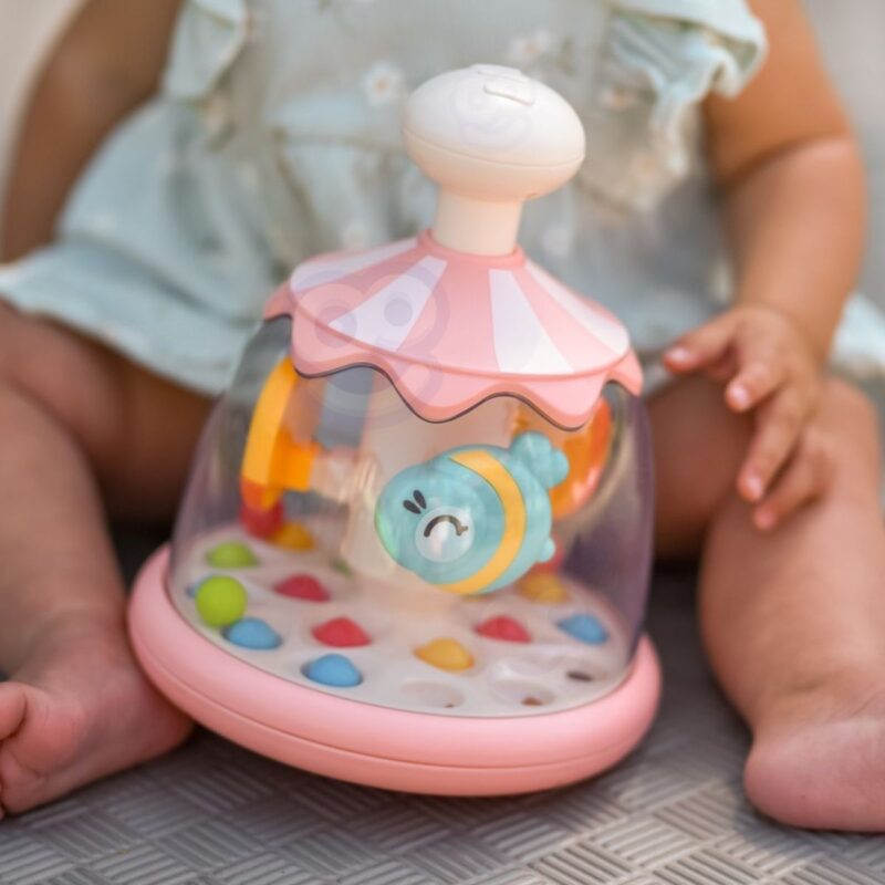 Besisukanti kamuoliukų karuselė kūdikiams – Woopie Baby