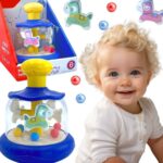 Besisukanti karuselė kūdikiams "Arkliukai" – Woopie Baby