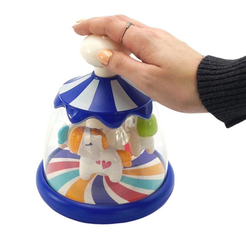Besisukanti karuselė kūdikiams "Arkliukai" – Woopie Baby