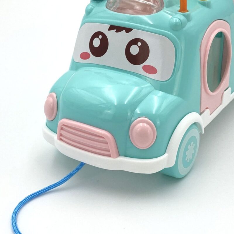 Muzikinis formų rūšiavimo autobusas su ksilofonu vaikams