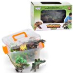 Dinozaurų rinkinys vaikams nuo 3 metų su kilimėliu (23 vnt.)