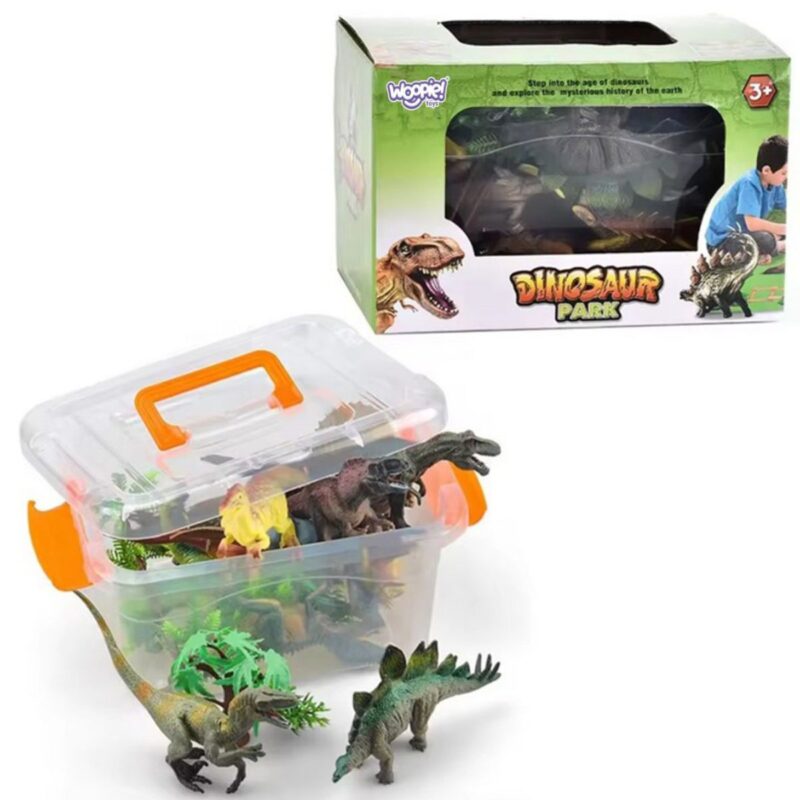 Dinozaurų rinkinys vaikams nuo 3 metų su kilimėliu (23 vnt.)