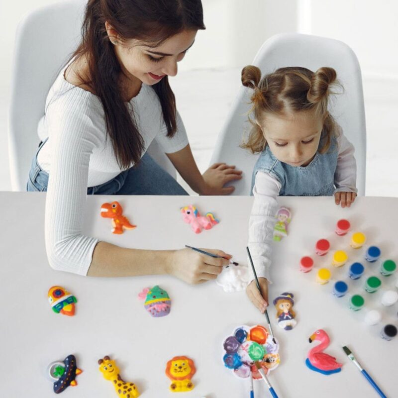 DIY kūrybinis rinkinys su gipso figūrėlėmis vaikams – Woopie