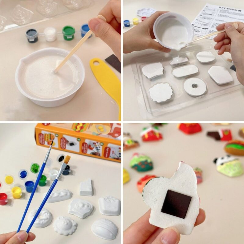 DIY kūrybinis rinkinys su gipso figūrėlėmis vaikams – Woopie