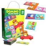 Domino žaidimas vaikams „Transportas ir gyvūnai“ – Woopie