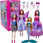 Lėlių rinkinys vaikams nuo 3 metų „Princesės“ (4 vnt.)