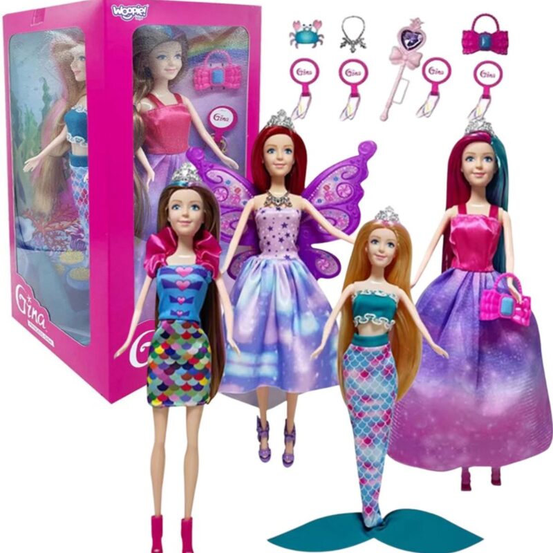 Lėlių rinkinys vaikams nuo 3 metų „Princesės“ (4 vnt.) Lėlių rinkinys vaikams nuo 3 metų „Princesės“ (4 vnt.)